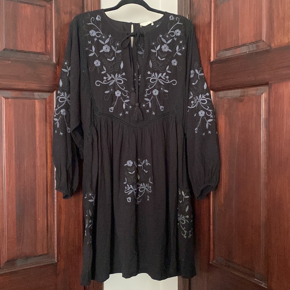 Boho Inspired Long Sleeve Dress